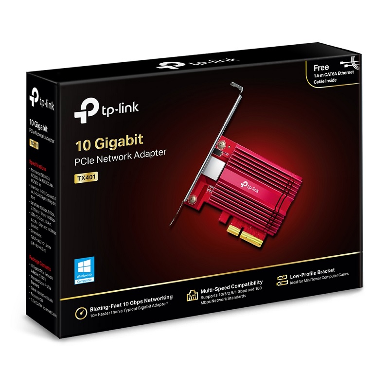 Bộ Chuyển Đổi Mạng PCI Express 10 Gigabit TX401: Trang Bị Cho PC Tốc Độ 10G Mới Nhất
