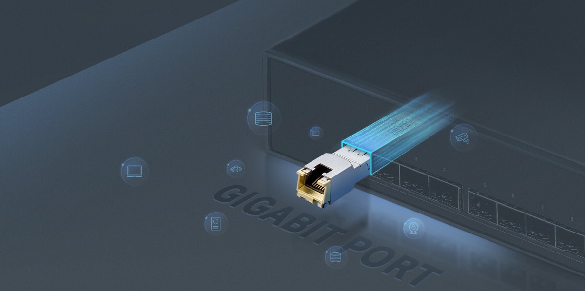 Cổng Gigabit cho một - Kết nối tốc độ cao