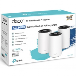 TP-Link Deco X68 3 Pack Wi-Fi 6 Mesh Tri-Band Tốc Độ Cao AX3600