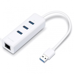 USB 3.0 3-Port Hub & Gigabit Ethernet Adapter 2 in 1 USB Adapter UE330